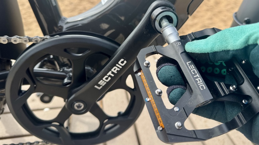 lectric xpeak 2.0 - while quick and easy to remove without tools, the attachment feels...