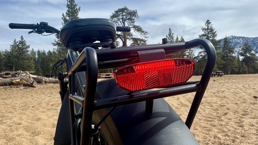 the taillight / brake light attaches to the rack, but can also...