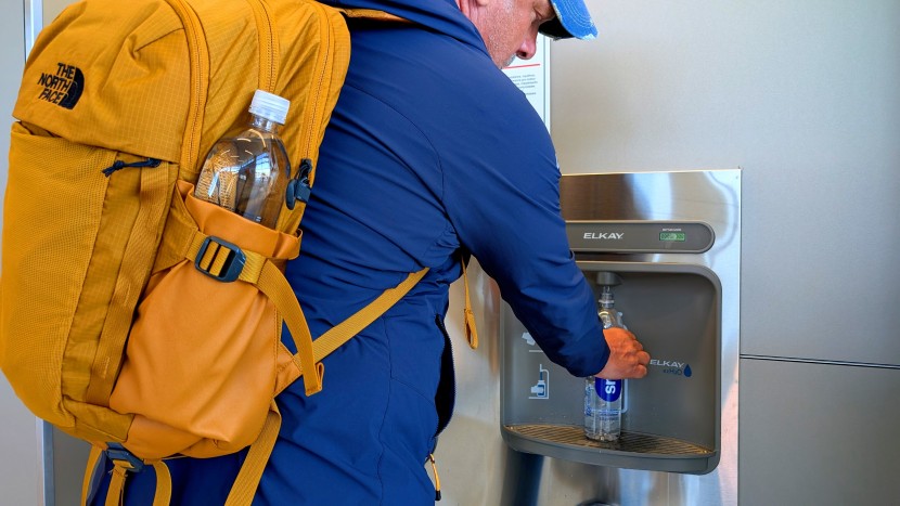 the north face recon - water bottles of several shapes and sizes up to one-liter fit into...