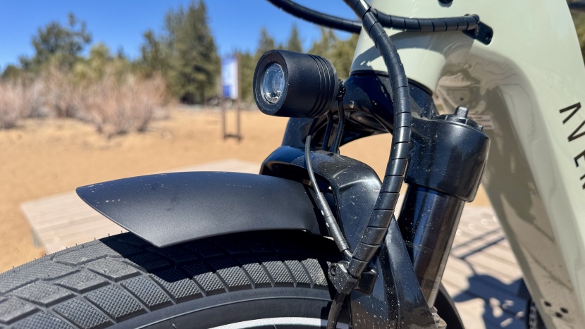 the headlight isn't very bright, but it works fine to be seen...