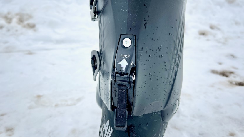 a "hike" mode in the back of the cuff ensures some comfort when...