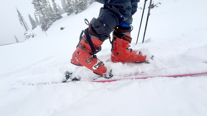 touring in the backcountry-compatible tecnica cochise 130.