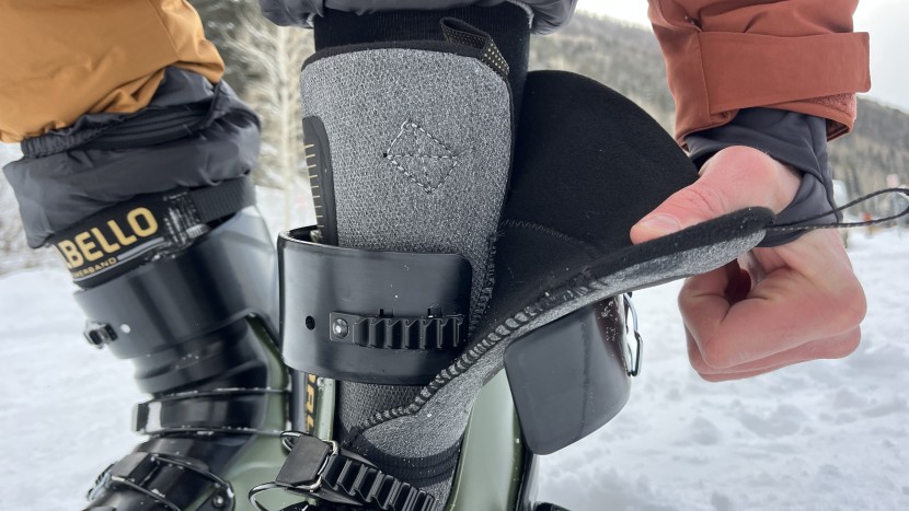 ski boots - the thick foam of the intuition liner in the dalbello cabrio mv 130...