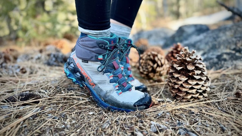 la sportiva ultra raptor ii mid gtx for women - while the nubuck leather upper will soften after a few miles, these...