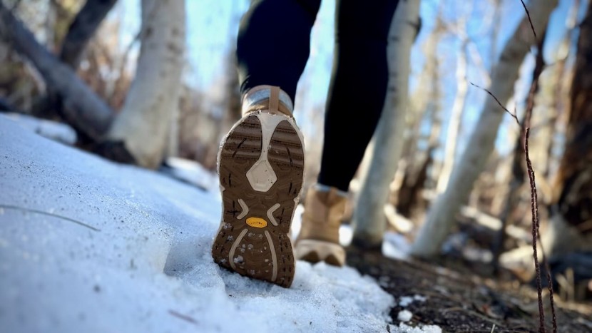 the wide and sturdy design of these vibram outsoles provides...