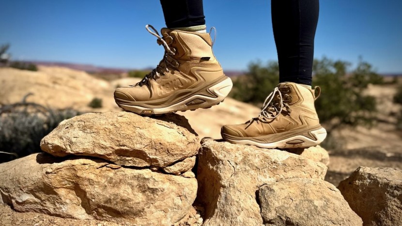 hiking boots - the hoka kaha 3 gtx is a max-cushioned shoe that is capable of burly...