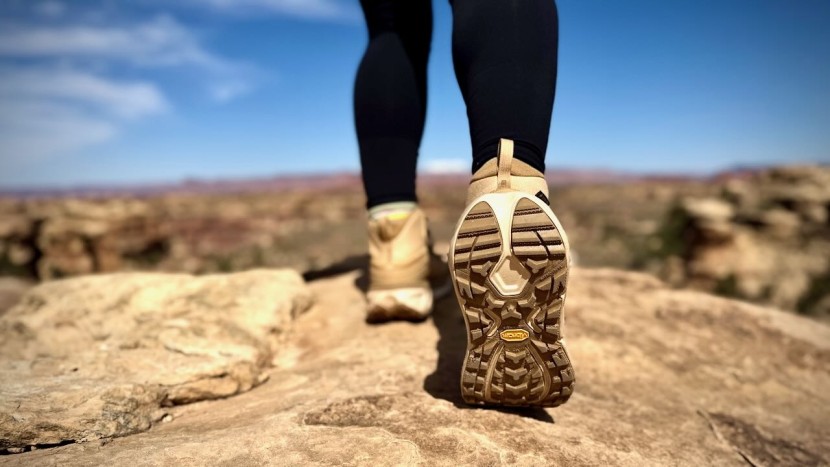 the wide and sturdy design of these vibram outsoles provides...