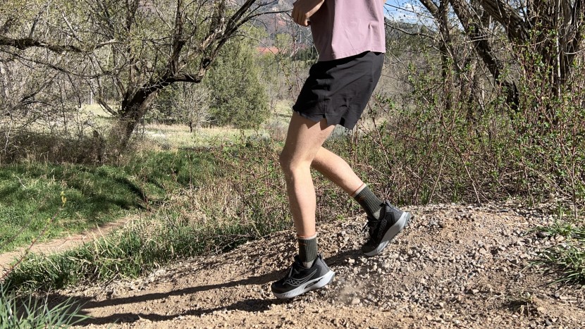 saucony peregrine 15 - its low stack and dense cushioning provide plenty of foot protection...