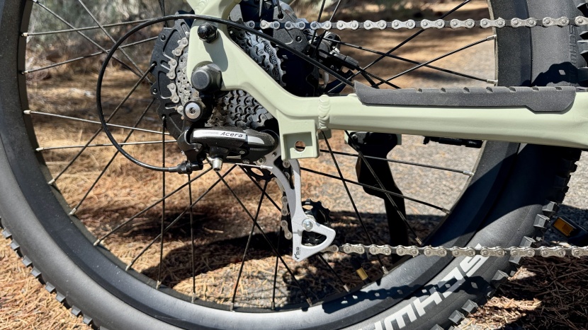 ride1up vorsa st - the acera rear derailleur is a bit of a low point; it changes gears...