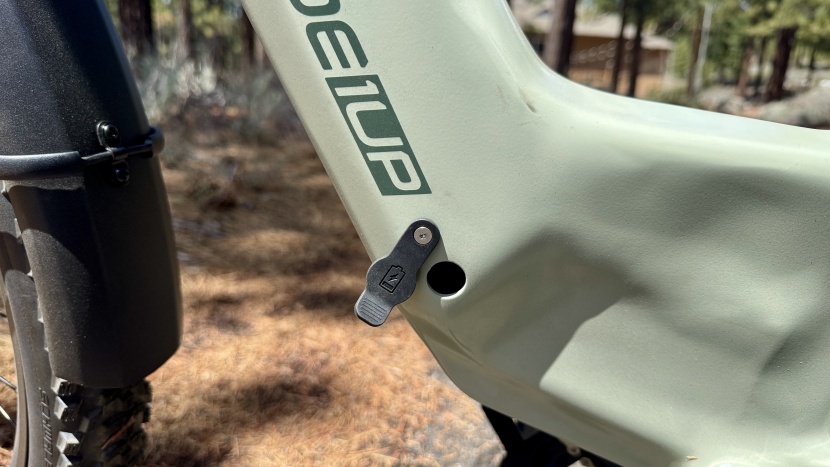 ride1up vorsa st - this is less of a charge port than a hole in the frame that aligns...