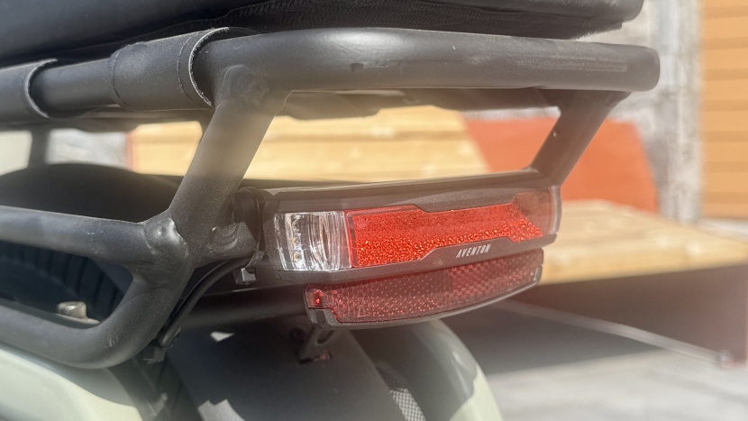 the headlight isn't very bright, but it works fine to be seen...