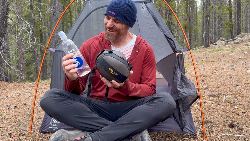 size comparison -- really great compression bag