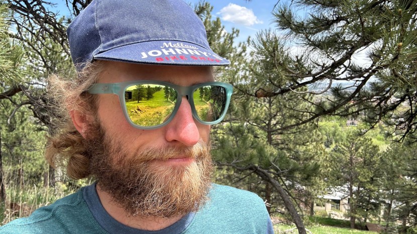 running sunglasses - goodr og profile: a nice protective lens with classic wayfarer style.