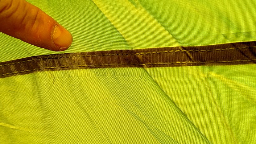 every seam is sealed which keeps rainwater from entering through the...