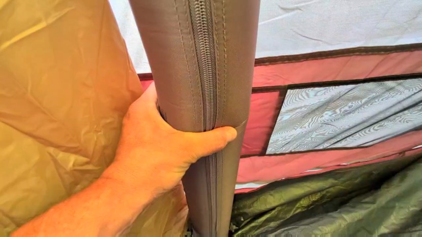 zempire evo tm v2 inflatable air tent - each of the four air tubes are encased in dense, protective fabrics...