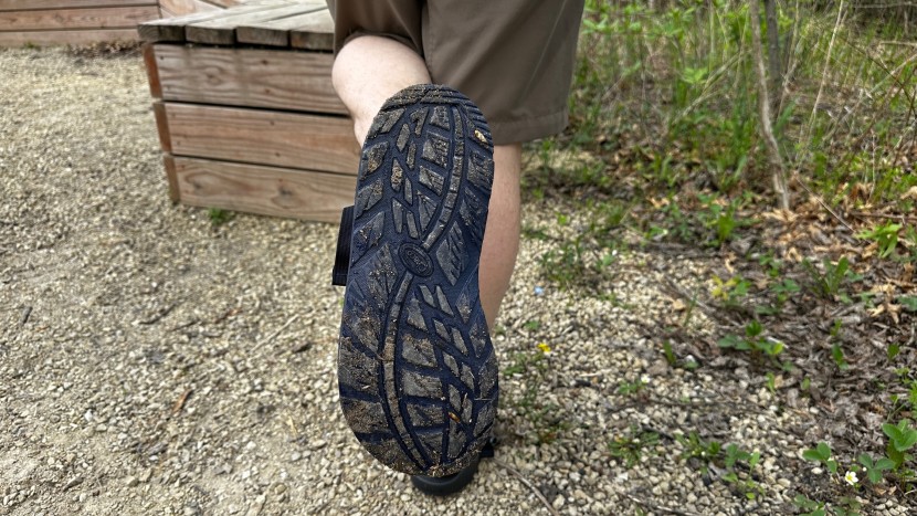 chaco z/2 classic - traction was better on dry terrain and decreased some in wet...