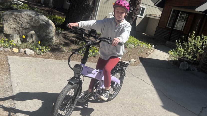 maybe not an ideal kids' bike, but this 9-year-old had no problem...