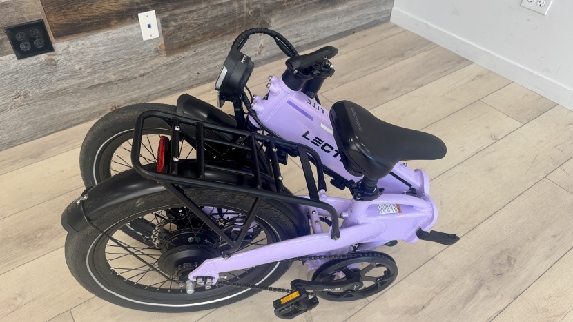 lectric xp lite 2.0 - folding the bike takes just seconds and allows it to fit places...