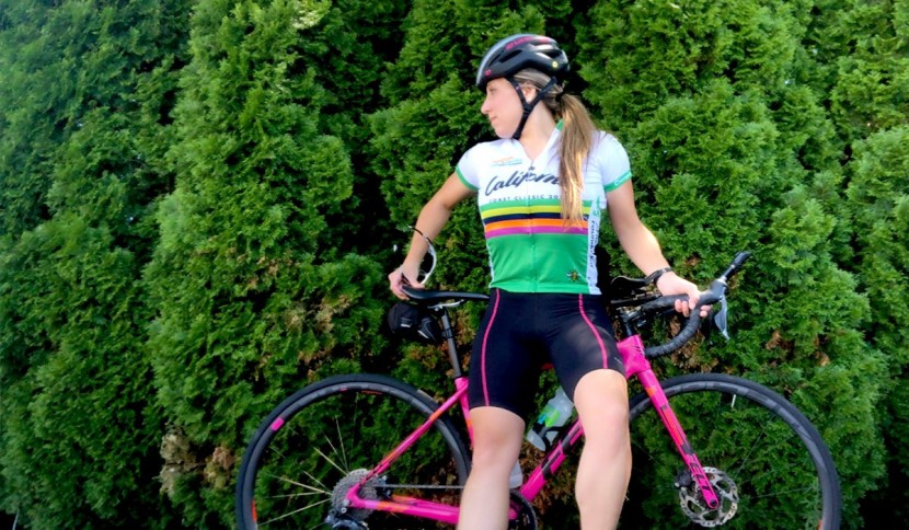 our women's reviewer, rebecca eckland, geared up and ready to put...