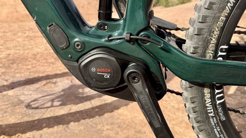 the bosch cx performance motor is a little bulky, but it keeps the...