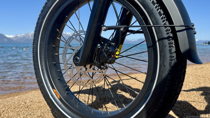 180mm rotors and a thru-axle front end provide confidence and solid...