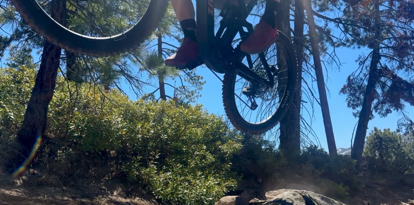 schwalbe magic mary radial trail pro - capturing one of the rare moments the radial tire wasn't stuck to...