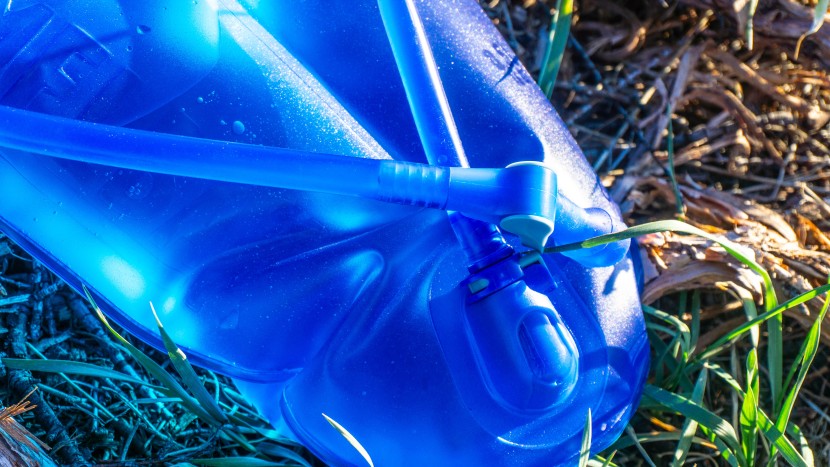 hydration bladder - the switch on/off system was intuitive and dependable. pictured here...