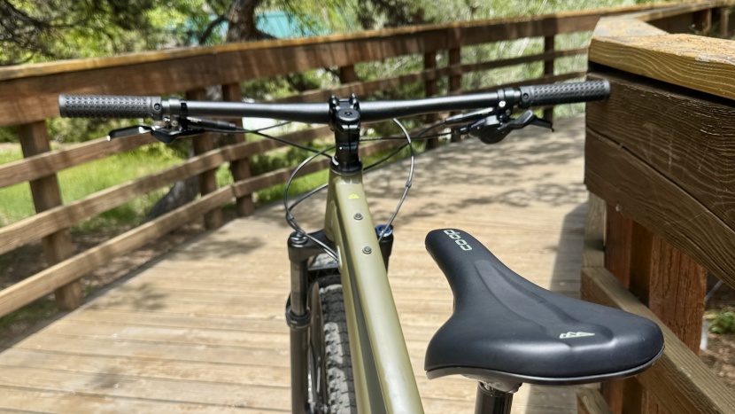 with modern geometry and a dropper post, the cockpit is mostly to...