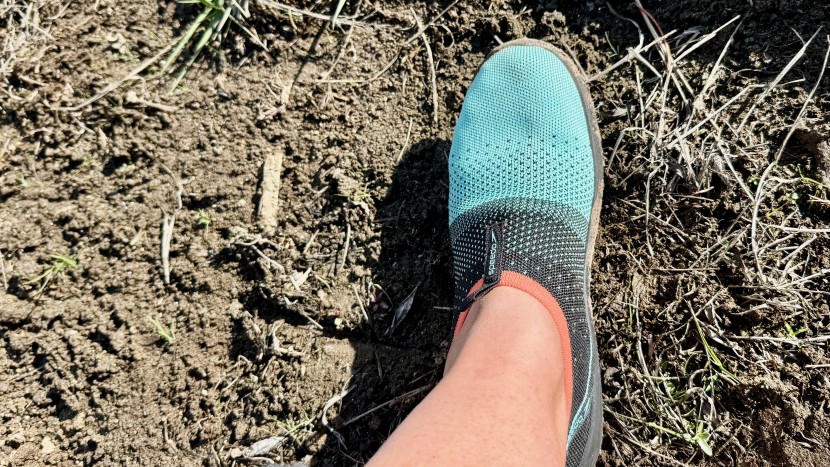 speedo surf knit pro for women - the shallow tread is no match for muddy conditions.