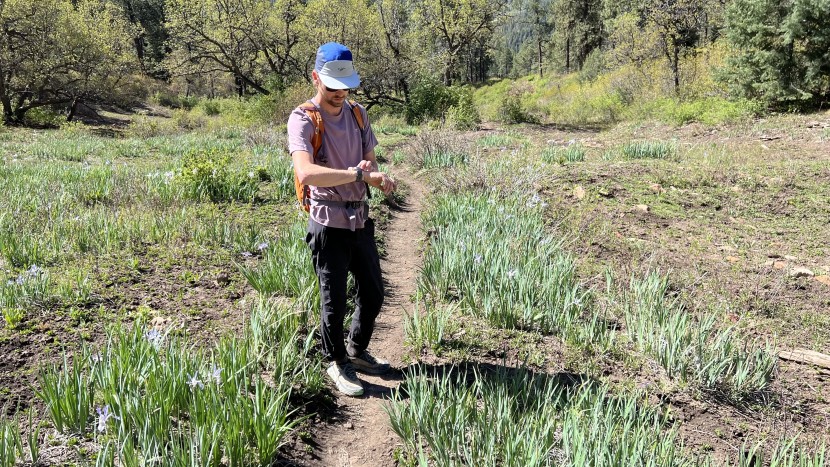 polar grit x2 pro - we got roughly 40 hours of gps recording when interacting minimally...