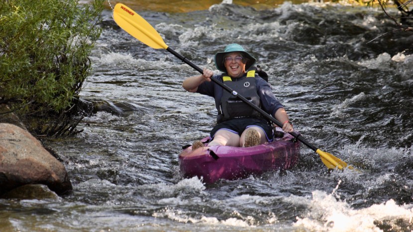 kayak - the quest passage handled gentle rapids with ease.