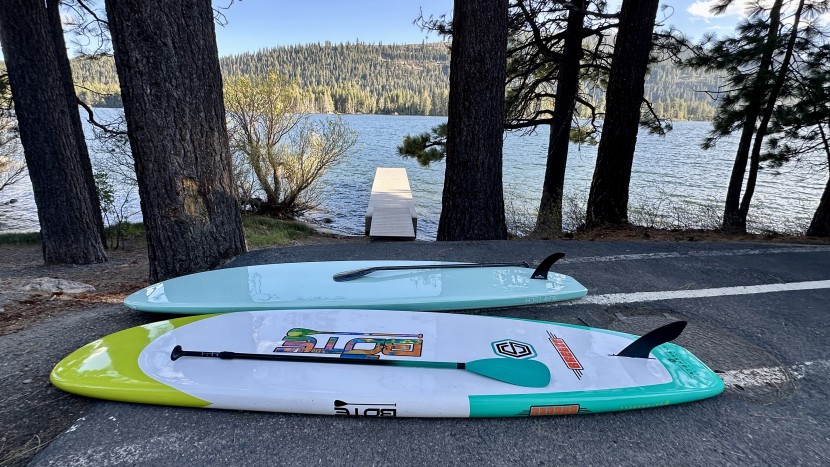 bote breeze gatorshell - the bote breeze gatorshell and the surftech lido getting set up for...