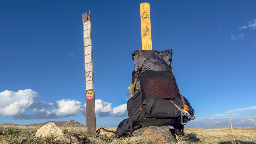 gossamer gear gorilla 50 - along with the top flap serving double-duty in carrying accessories...