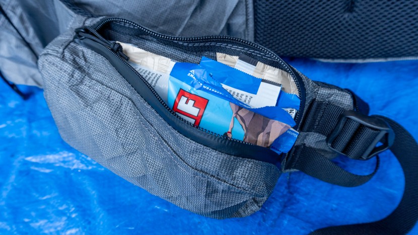 we were able to stuff ten clif bars into each hip belt pocket of the...