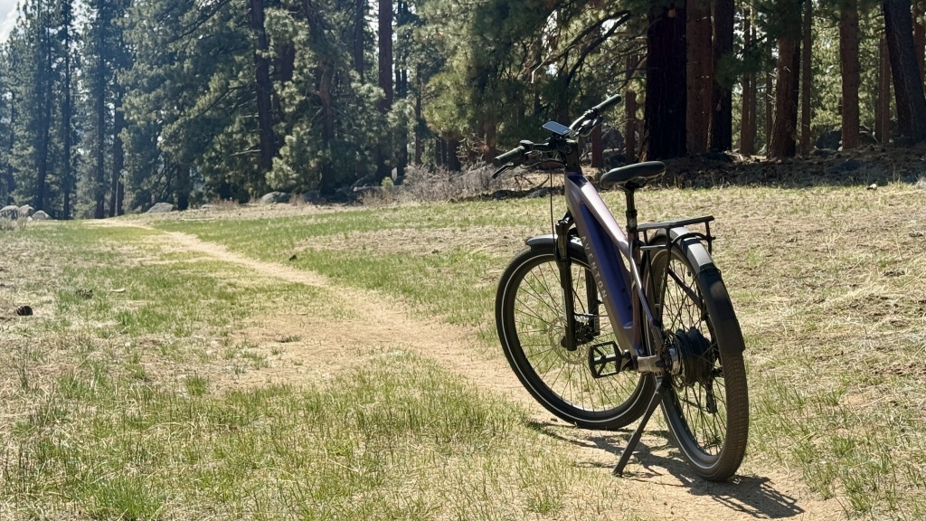 aventon level 3 - while the design favors paved pathways, the level 3 did a great job...