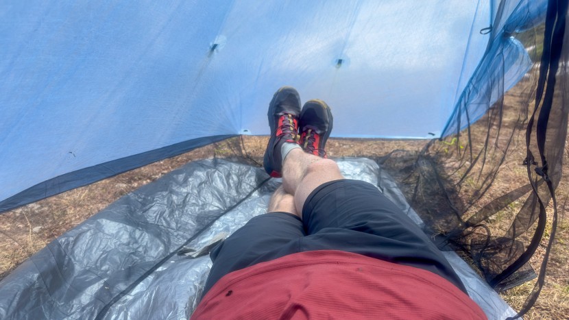 ultralight tent - using the hexamid with the optional ground sheet helps make this...