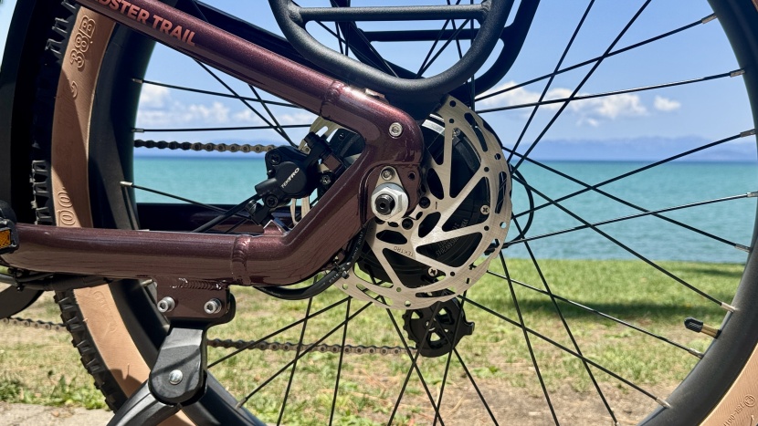 a big bike requires big brakes, and the tektro hydraulics are up for...