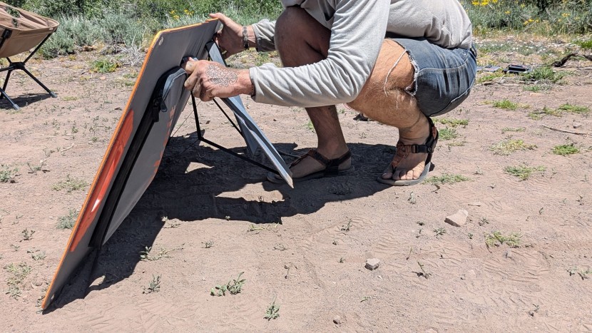 luvknit 100w foldable - the luvknit 100w's foldout kickstand legs allow to you to easily...