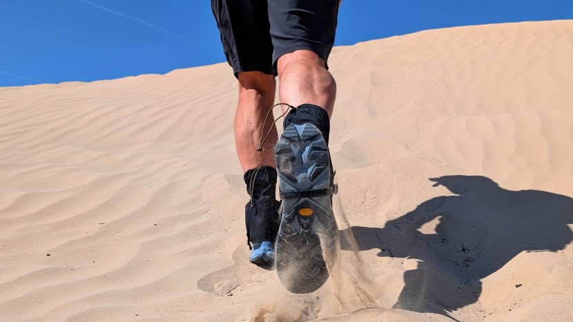 gaiters - the sahara's boot strap holds the bottom of each gaiter securely...