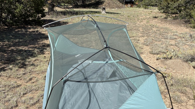 nemo aurora 2 - the pole design of this tent helps maximize floor and head space.