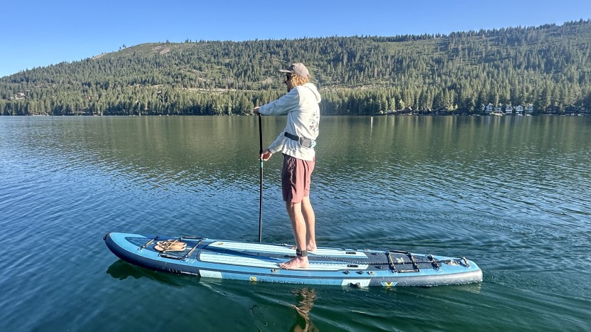 irocker blackfin model v - irocker mentions this board is best for taller paddlers, and we did...