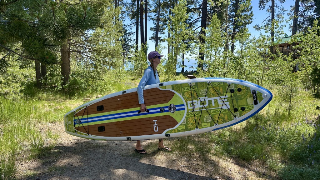 bote hd aero - this sup is a little bulkier to carry, but manageable.