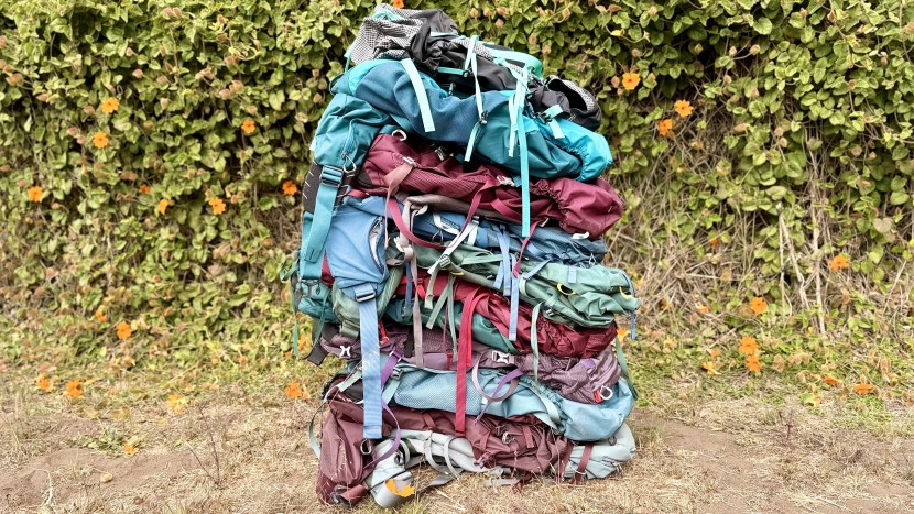 backpacks womens - each pack sports a web of straps and bungees, allowing adventure...