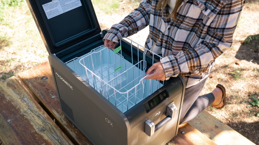 dometic cfx5 45 - the removable wire baskets make it a breeze to clean the cfx5.