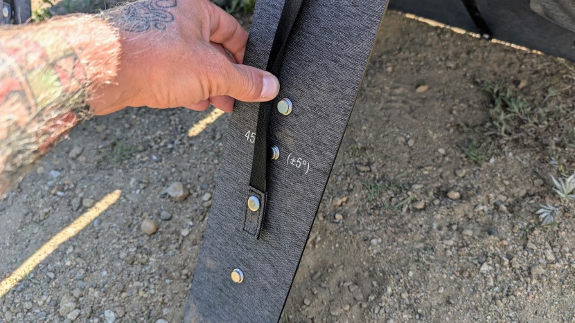 solar power station - the bluetti sp100l's adjustable kickstand legs make it easy to...