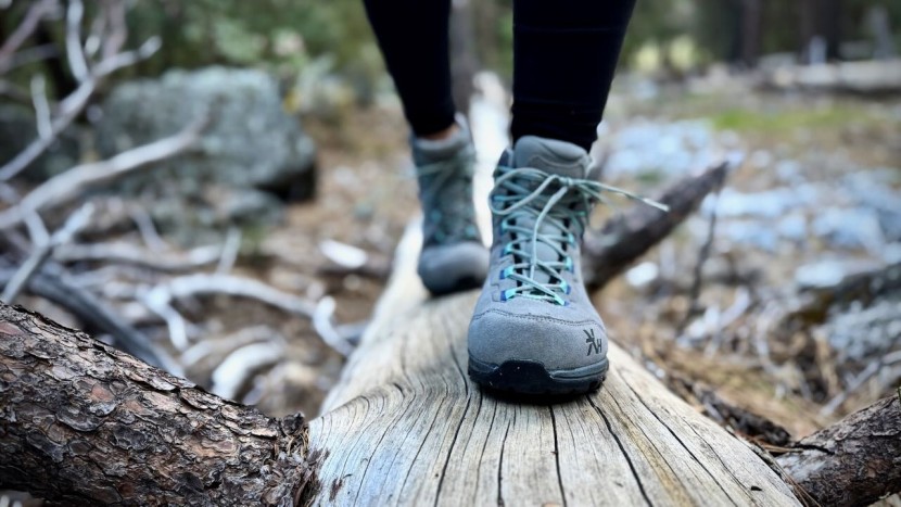 the leather upper features a smaller toe box with a double leather...