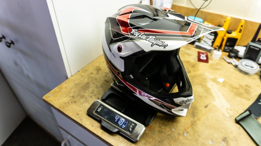 troy lee designs d4 polyacrylite - the d4 is among the heaviest helmets we've tested, though it's got...