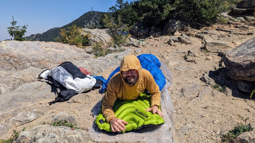 klymit static v2 - the static v2 is insulated enough for cowboy camping during the...