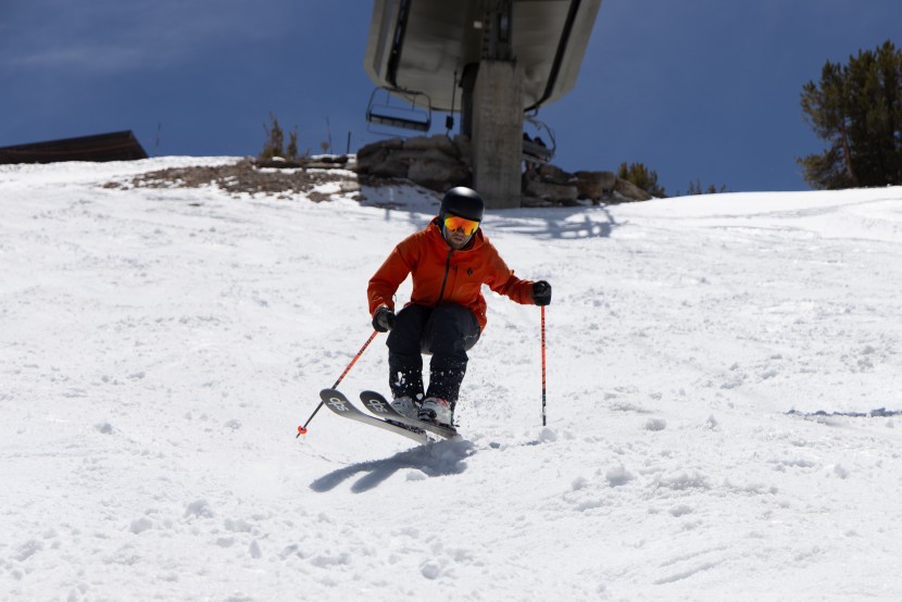 dps wailer 100 - the blended woodcore also helps this ski explode through moguls.