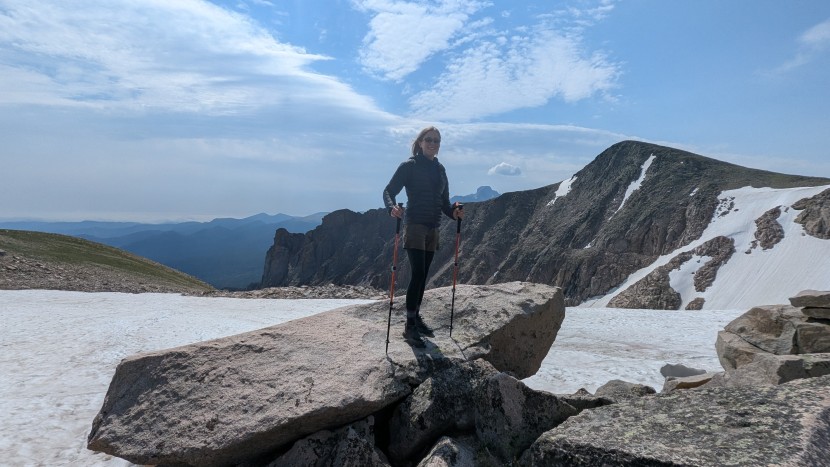 black diamond trail back - we feel comfortable taking the trail back in snow and rocky terrain.
